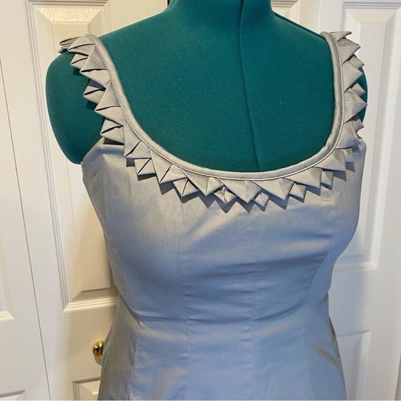 NWT Nine West Dew Drop Fit & Flare Silver Tank Dress Size 12 - Picture 2 of 15